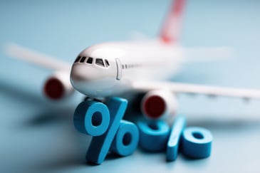 Low-cost airfare concept symbolizing budget airlines, flight savings, travel tips, loyalty programs, and travel reward