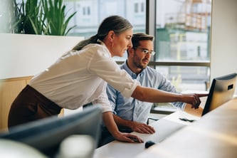 employees working together in an office