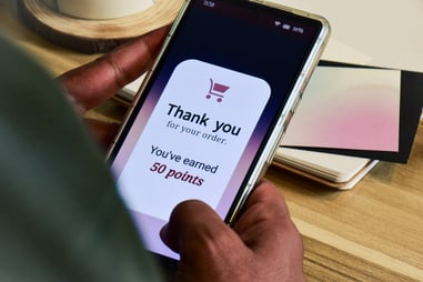 Customer loyalty program concept for digital marketing strategy. 