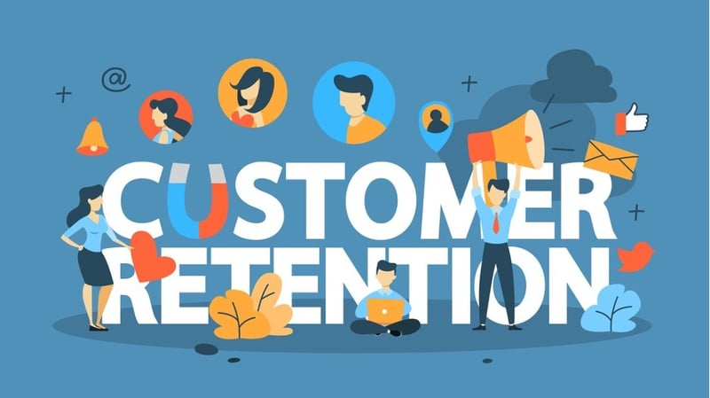 Customer retention graphic