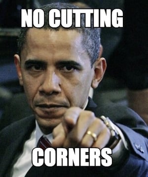 cutting corners
