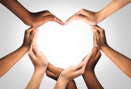 hands form a heart shape about post-purchase funnel benefits