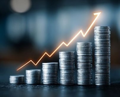 piles of coins growing to show profitability gained through calculating LVT and CAC