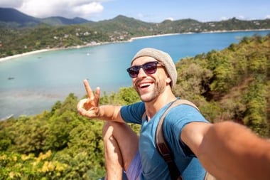 travel selfie